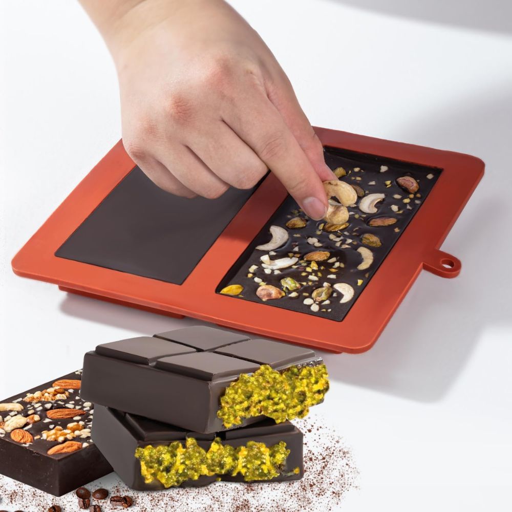 Silicone Chocolate Bar Mold with Deep Cavity Design and Nonstick Release All Vera Mart