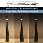 Rechargeable Desk Lamp with Touch Sensor and Three Color Temperatures All Vera Mart