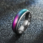 Color Changing Mood Ring with Thermochromic Crystal Layer and Seven Color Shifts All Vera Mart