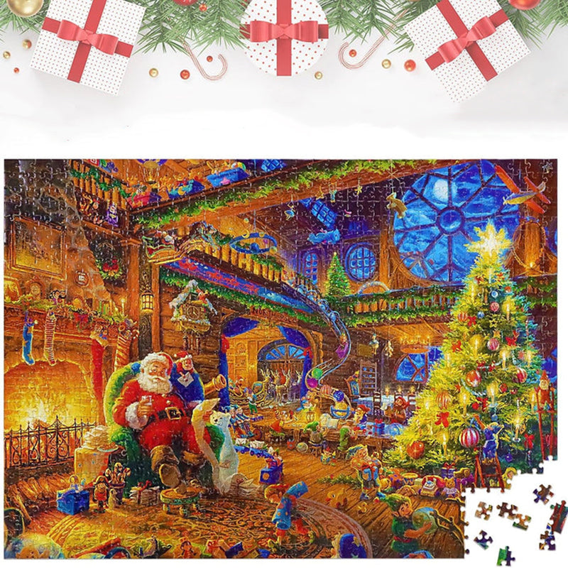 Advent Puzzle Calendar with 24 Daily Boxes and Reference Poster, 1008 Pieces All Vera Mart