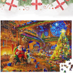 Advent Puzzle Calendar with 24 Daily Boxes and Reference Poster, 1008 Pieces All Vera Mart