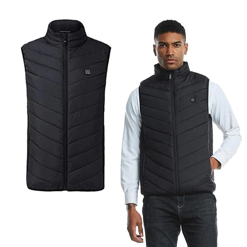Thermal Heated Vest with Three Carbon Fiber Zones and 12 Hour Runtime for Cold Weather