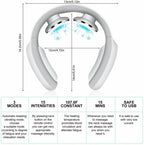 Neck Massager with Pulse Therapy and Heat, 3 Modes Remote Control All Vera Mart