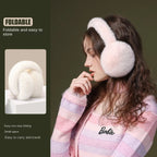 Foldable Plush Earmuffs with Detachable Fabric and Secure Fit for Winter All Vera Mart
