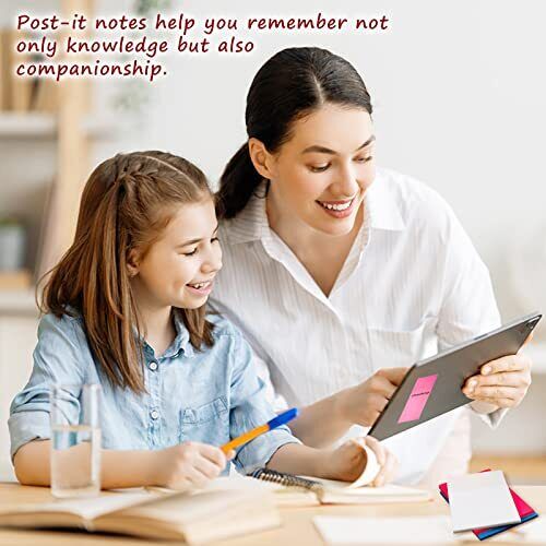 Transparent Sticky Notes with Repositionable Adhesive, 3x2 Inches, 400 Sheets All Vera Mart