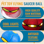Transforming Flying Disc Ball with Motion Activated Light and Textured Grip All Vera Mart