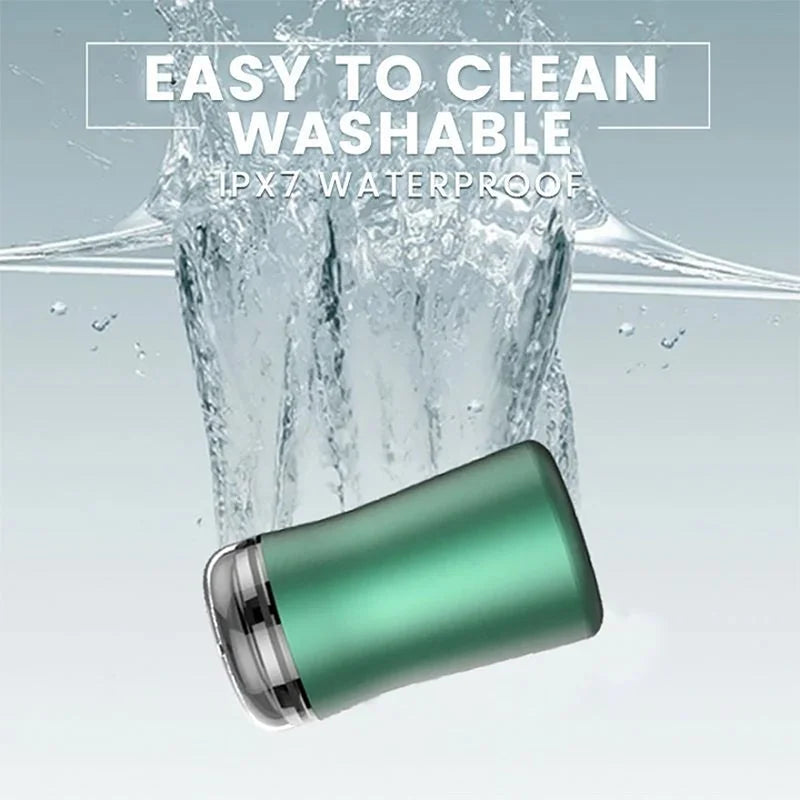 Portable Electric Razor with Stainless Steel Foil and Fast Charging, IPX7 Waterproof All Vera Mart
