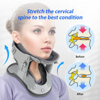 Cervical Traction Device with Eight Airbag Columns and Heat Therapy, Five Height Settings All Vera Mart