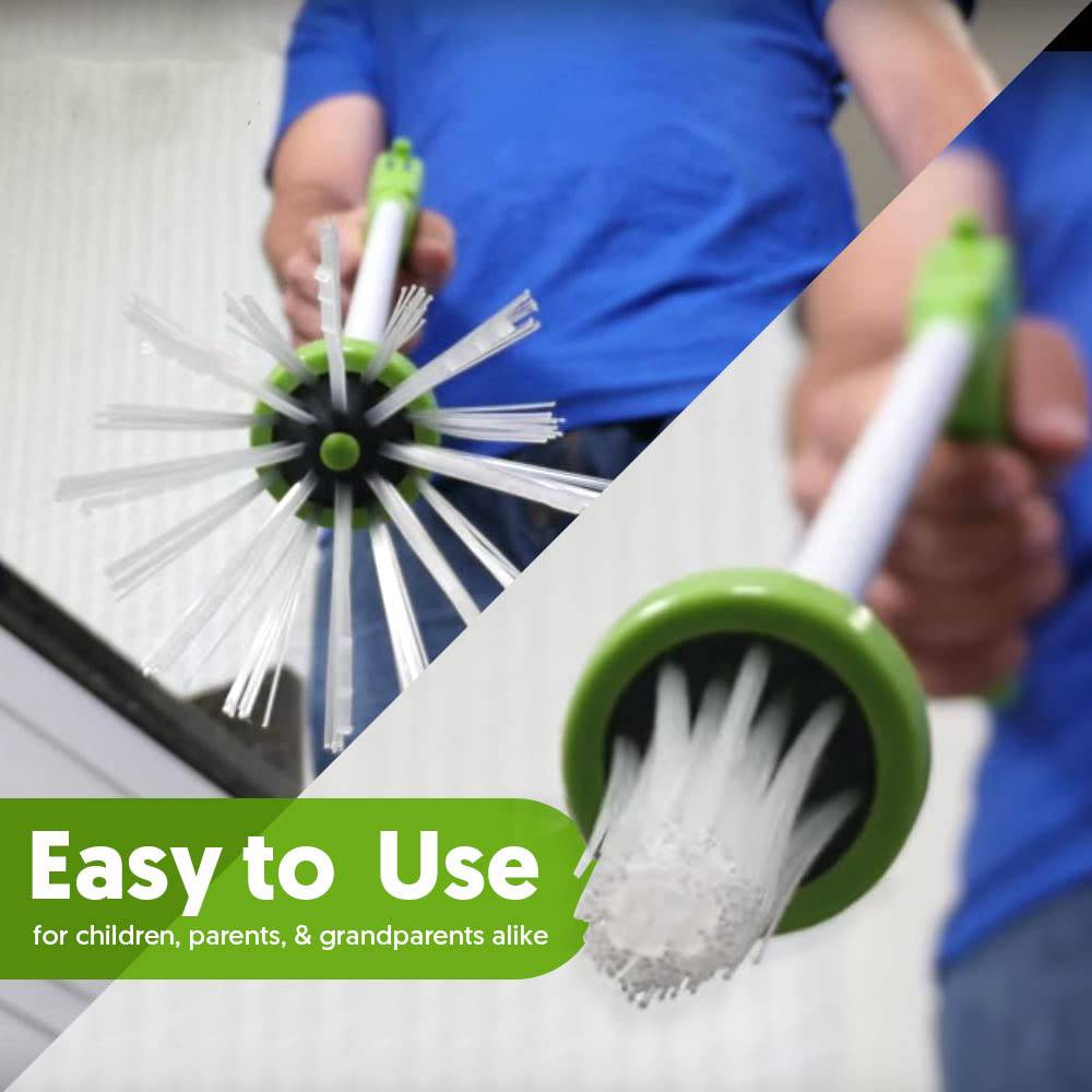 Extendable Insect Catcher with Soft Bristles and Squeeze Trigger, 33-Inch Reach All Vera Mart