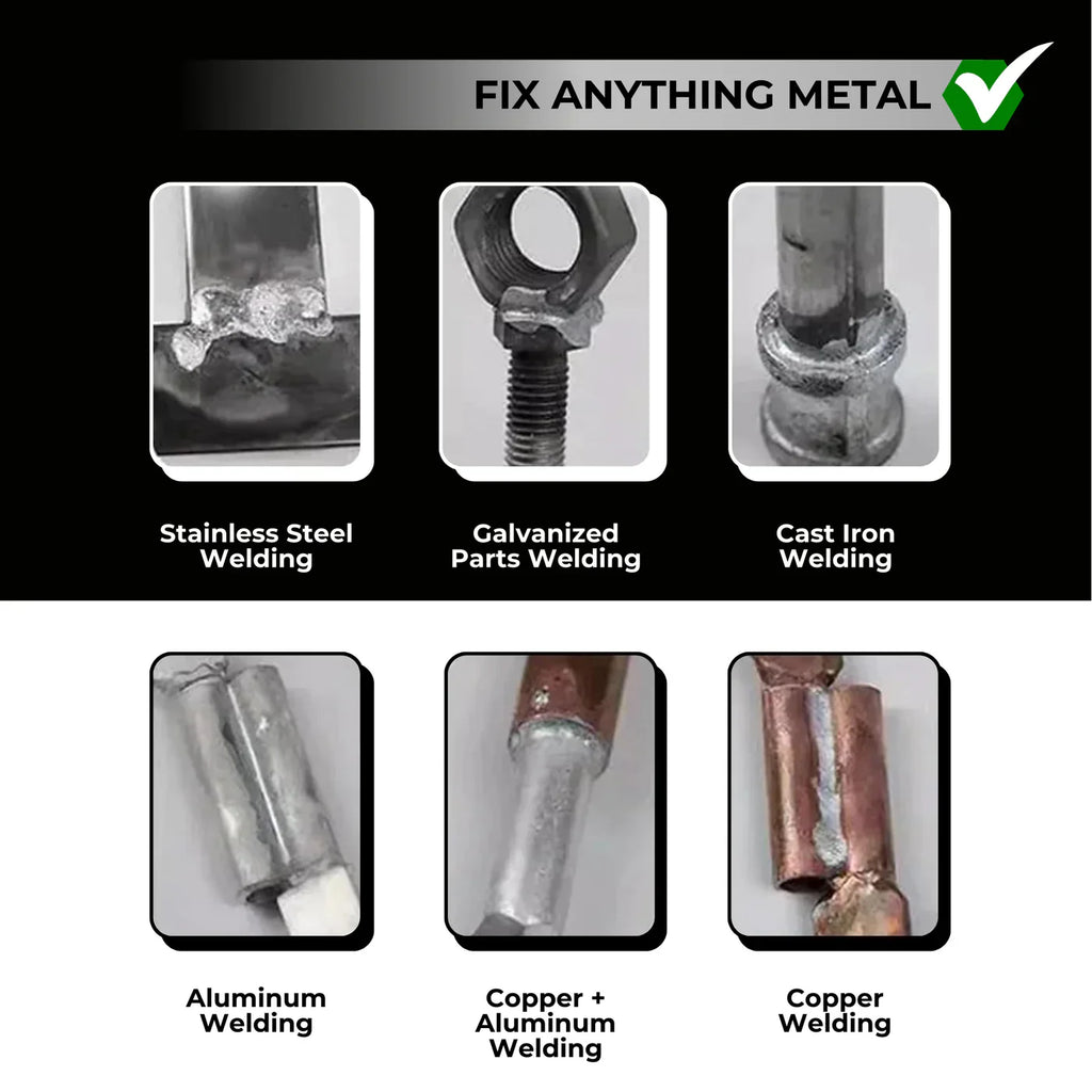 Metal Repair Rod for Aluminum and Stainless Steel with Low Temperature Activation, 100mm All Vera Mart
