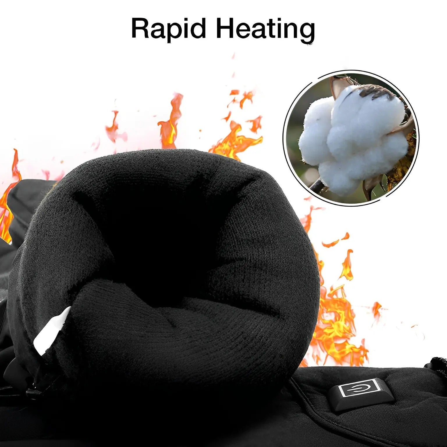 USB Heated Gloves with Quick Heat and Three Power Levels, Water Resistant All Vera Mart