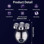 Electric Head Shaver with Seven Floating Blades and Five Grooming Attachments All Vera Mart