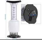 Stainless Steel Meat Injector with 30-Needle System and Dual Action Plunger All Vera Mart