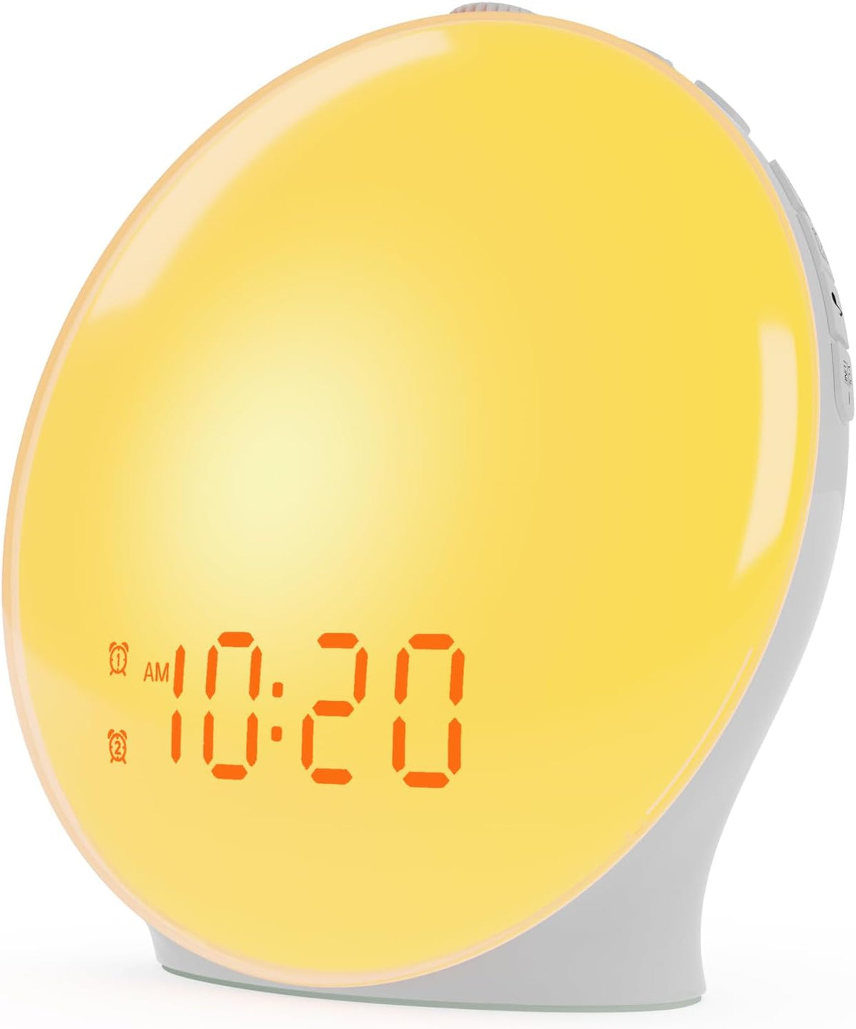 LED Sunrise Alarm Clock with FM Radio and Dual Alarms, 14-Color Light All Vera Mart
