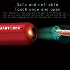 Fingerprint Padlock with 10 Fingerprint Storage and LED Status Indicator All Vera Mart
