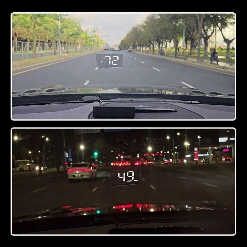 Windshield Projection Speedometer with Dual Satellite Reception and Auto Brightness Control All Vera Mart