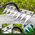 Garden Rake Head with Quick-Release Fit and Rust-Resistant Steel, 5-8 Teeth Options All Vera Mart
