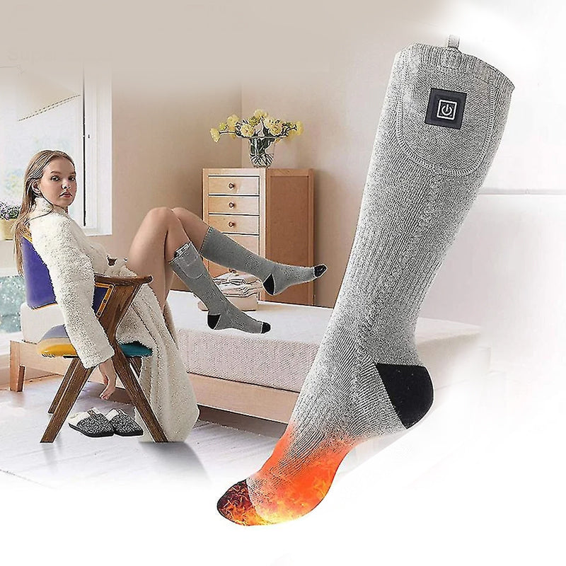 Rechargeable Heated Socks with Multiple Temperature Settings and 8-Hour Battery All Vera Mart