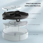 Rechargeable Fly Trap with Rotating Blade and Non-Toxic Bait, 120 Square Meter Coverage All Vera Mart