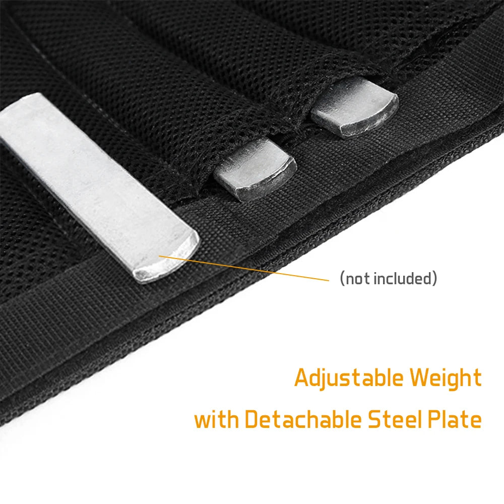 Adjustable Ankle Weights with Removable Inserts and Adhesive Strap, 35.2 lbs Max All Vera Mart