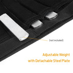 Adjustable Ankle Weights with Removable Inserts and Adhesive Strap, 35.2 lbs Max All Vera Mart