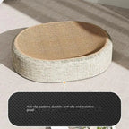 Sisal Cat Scratcher Bed with Curved Resting Bowl and Anti-Slip Base All Vera Mart