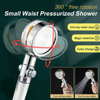 High-Pressure Shower Head with 260 Nozzles and 360-Degree Rotation All Vera Mart