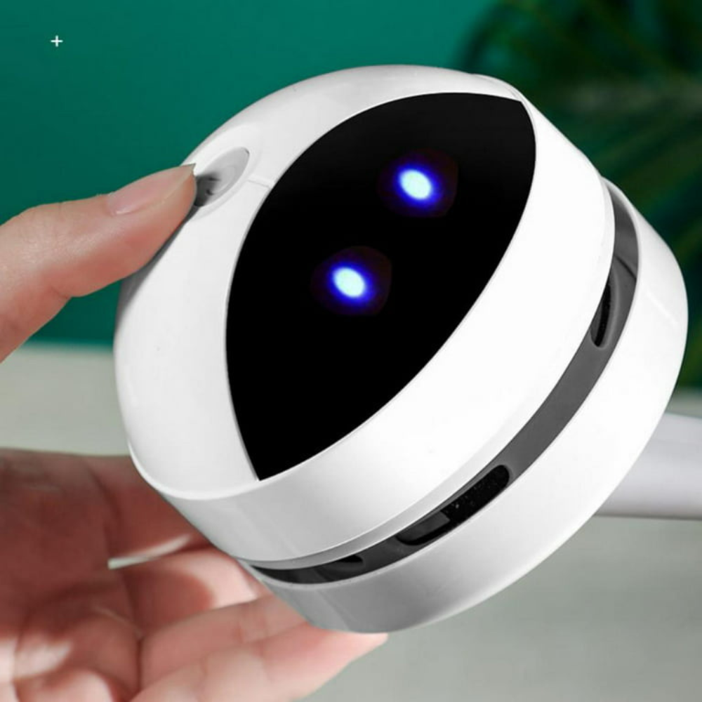 Mini Desk Vacuum Robot with 120-Minute Runtime and USB Charging Cable All Vera Mart