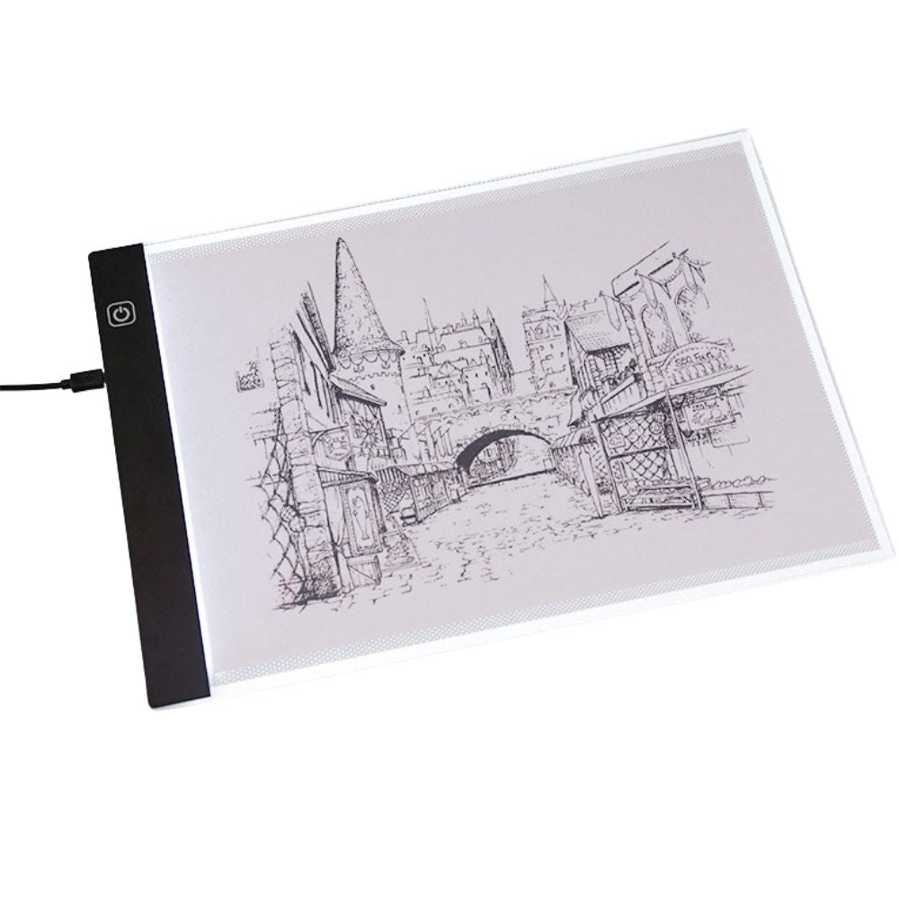 LED Light Pad for Tracing with Three Brightness Settings, A4 A5 Sizes All Vera Mart