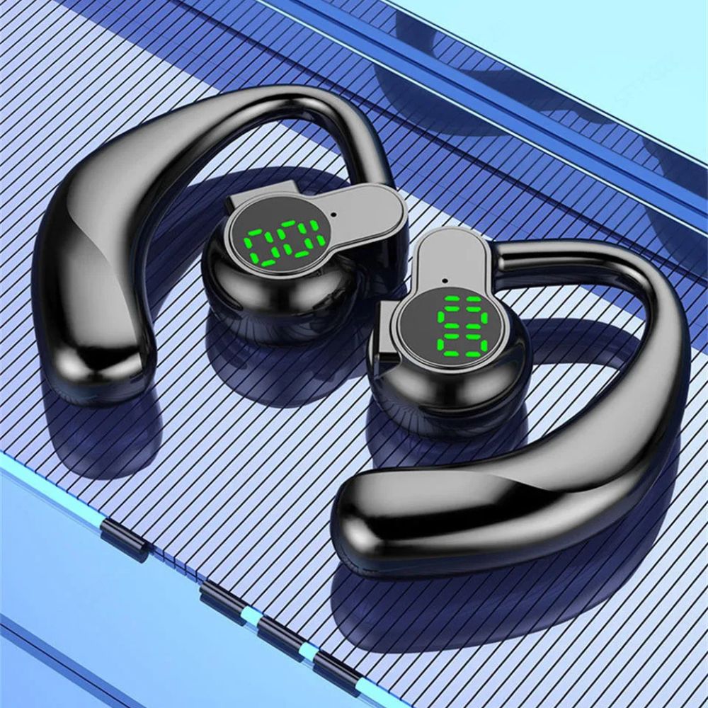 Open Ear Air Conduction Earbuds with Rotating Hooks and 20-Hour Battery All Vera Mart