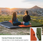 Inflatable Mattress with Built-In Foot Pump and Coupling Buttons for Camping All Vera Mart
