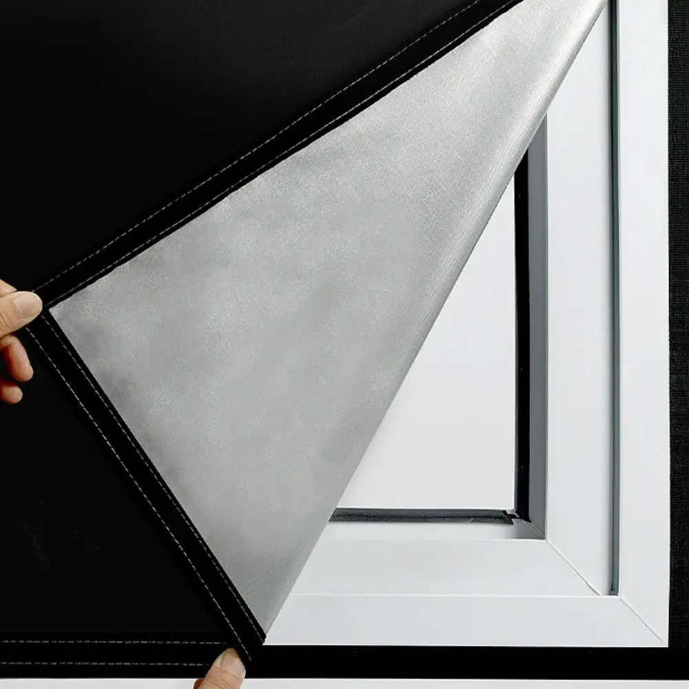 Blackout Window Film with Static Cling and Trim-to-Fit Design, Squeegee Included All Vera Mart