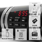 Handlebar Speaker System with Wireless Streaming and FM Radio for Motorcycles All Vera Mart