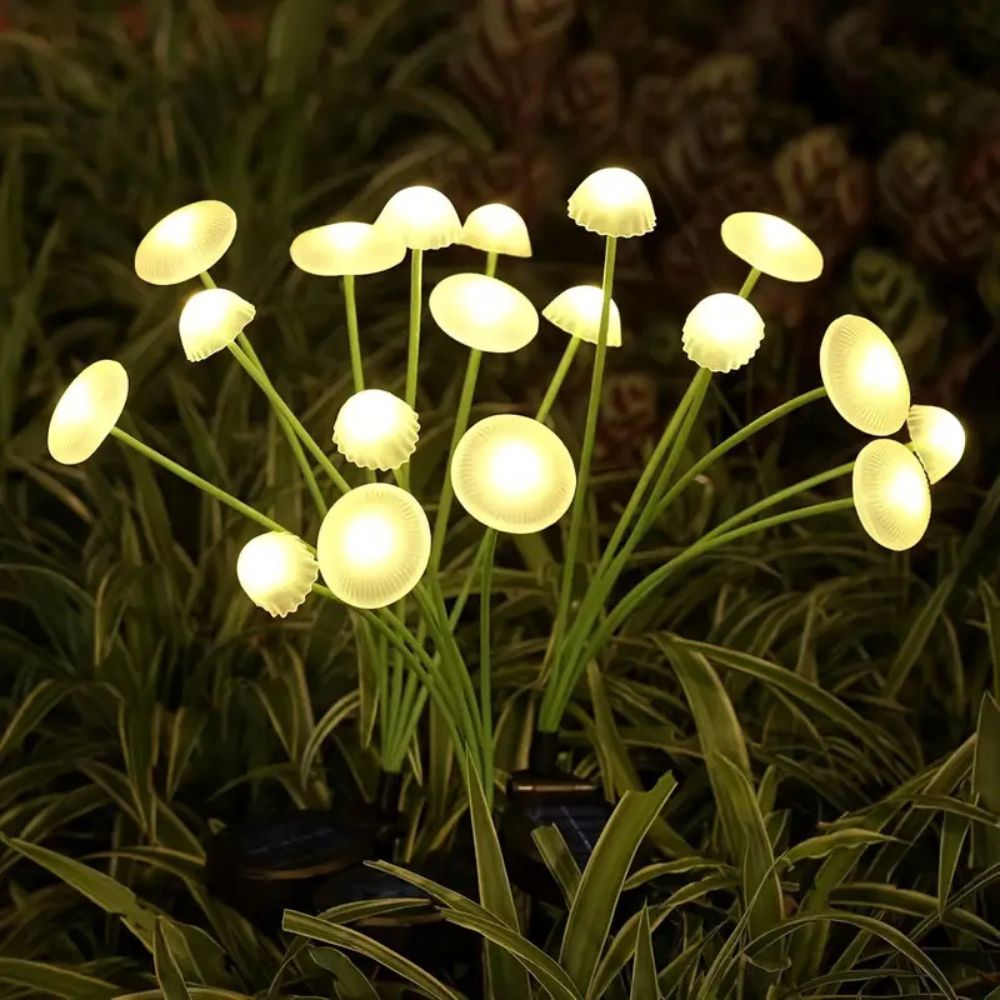 Solar Garden Light with Swaying Jellyfish Design and Dual Lighting Modes All Vera Mart