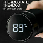 Smart Thermos Bottle with Touch Activated LED Temperature Display, 500ml All Vera Mart