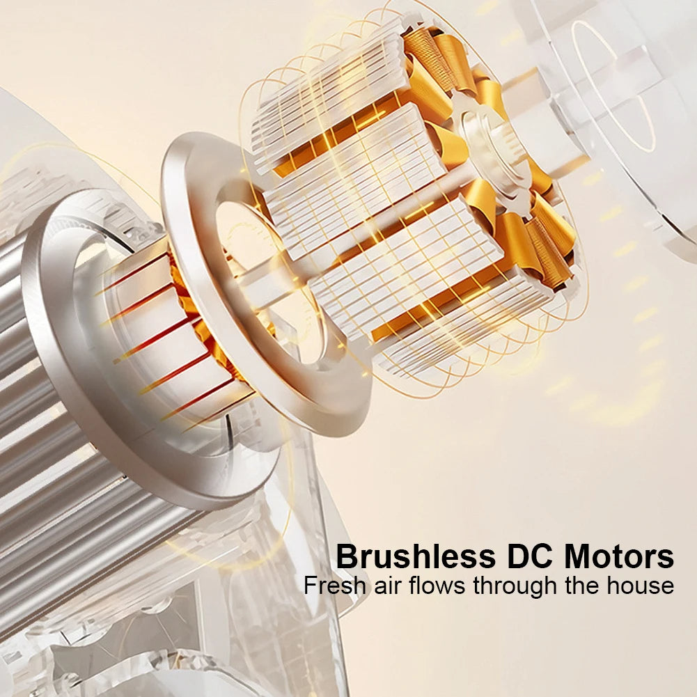 Bladeless Tower Fan with 60 Degree Airflow and Quiet Motor All Vera Mart