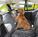Waterproof Dog Car Hammock with Mesh Window and Zippered Side Panels, Machine Washable All Vera Mart