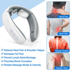 Rechargeable Neck Massager with Four Pulse Contacts and Six Massage Modes All Vera Mart