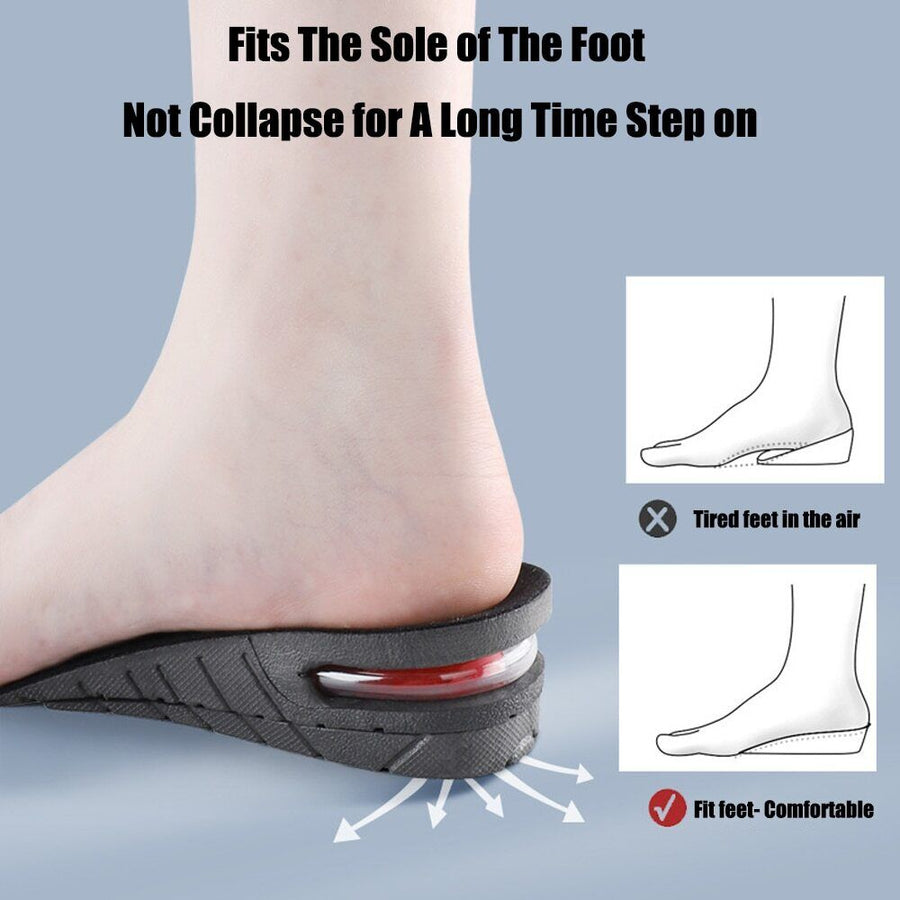 Adjustable Shoe Lifts with Shock Absorbing Base and Air Circulation, 1.2-3.5 Inches All Vera Mart