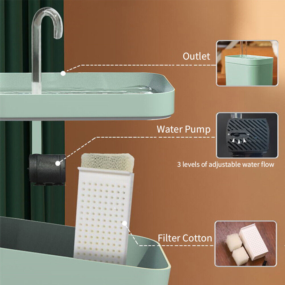 Automatic Pet Water Dispenser with Gravity Refill System and Adjustable Flow Speed All Vera Mart