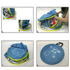Pop Up Baby Beach Tent with Silver Coated Fabric and Mesh Ventilation, Ground Stakes Included All Vera Mart