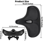 Oversized Bike Saddle with Dual Spring Suspension and Ventilation Channels All Vera Mart