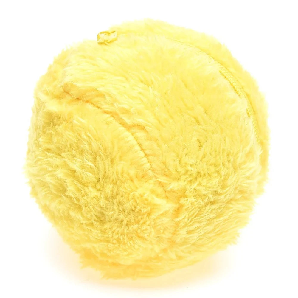 Interactive Rolling Ball for Dogs with Automatic Movement and Removable Fluffy Cover, 4 Colors All Vera Mart
