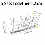 Stainless Steel Bird Spikes with Three-Hole Mounting and Bendable Design All Vera Mart
