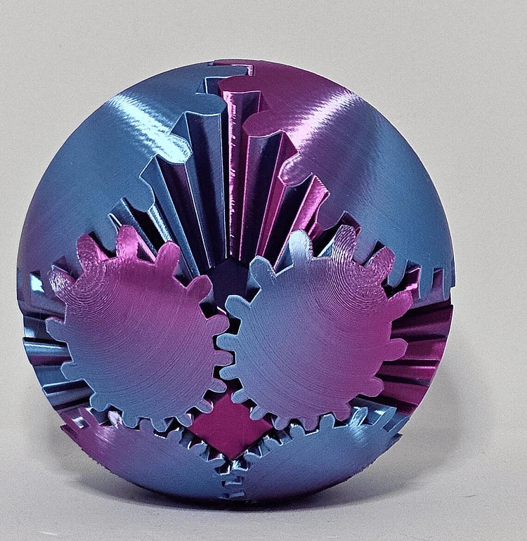 Rotating Fidget Gear Ball with Interlocking Gears and Smooth Motion All Vera Mart