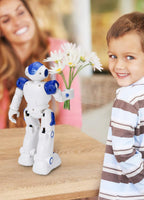 Programmable Robot Toy with Hand Gesture Control and LED Eyes, 24ft Range All Vera Mart