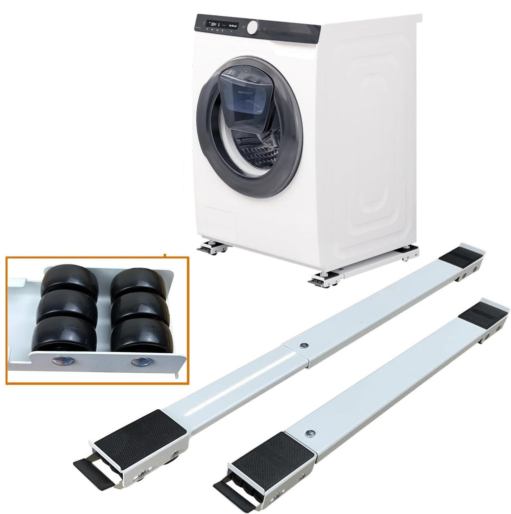 Adjustable Appliance Moving Dolly with 24 Wheels and Dual Brakes, 661lb Capacity All Vera Mart