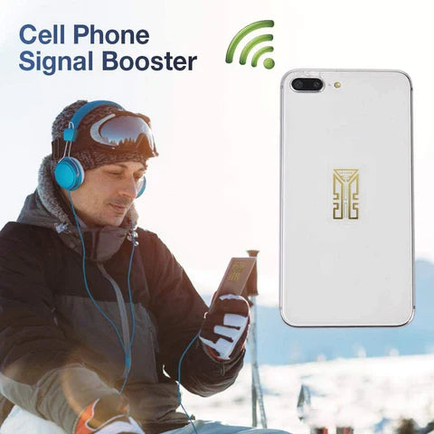 Antenna Signal Booster Stickers with Gold Layer and Peel Stick Installation, Tri Band Compatible All Vera Mart