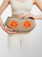 Abdominal Massager with Dual Rotating Heads and Heat Function, Rechargeable All Vera Mart