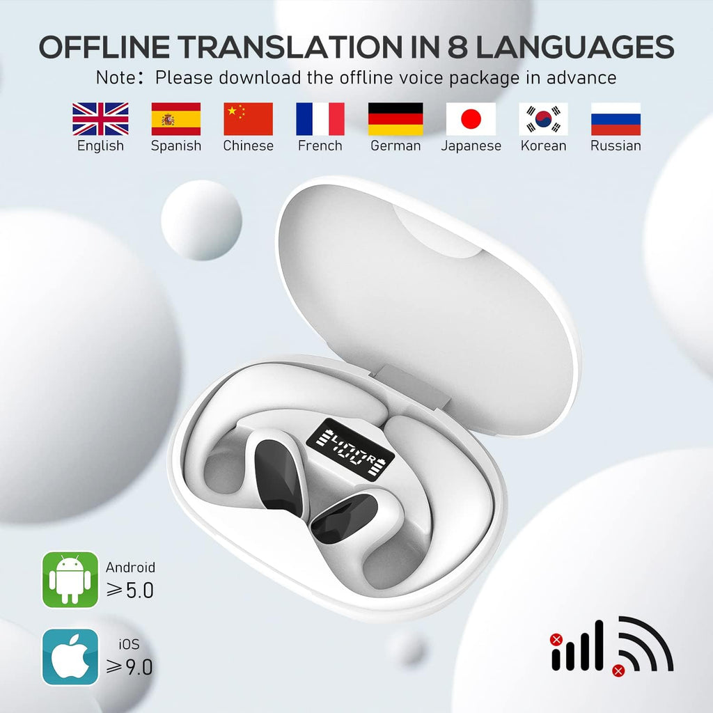 Real Time Translation Earbuds with 144 Language Support and Offline Mode All Vera Mart